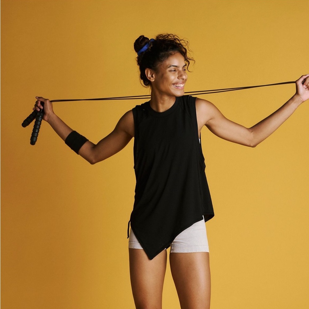 Tempo tunic black workout tank